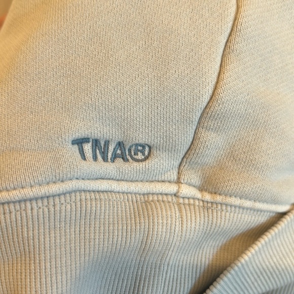 TNA Baby Blue Moc Neck Sweatfleece Cozy Fleece Mega Fit Sz 1 (xs/s) - Picture 9 of 9